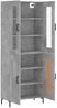 vidaXL Highboard Betongrau 69,5x34x180 cm Holzwerkstoff 3198341 Bild 4