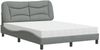 vidaXL Bett mit Matratze "Hvar" Hellgrau 140x190 cm Stoff 3208527 Bild 2