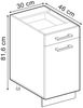 Apothekerschrank R-Line Sonoma 30 cm , AP Anthrazit Vicco Bild 3