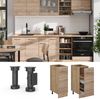 Apothekerschrank R-Line Sonoma 30 cm , AP Anthrazit Vicco Bild 4