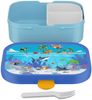 Mepal 'Campus' Brotdose mit Fächern & Gabel, Kunststoff, Tropical Ocean, 750 ml Bild 2