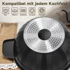 HOMELUX Topf-Set 8-tlg Kochtopf Set Induktions 20/24/28/32cm Töpfe Set mit Deckel, Aluminium (Kochtöpfe Induktions für Alle Herdarten), Induktion, Antihaft-beschichtung Bild 4