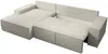 Vente-unique - AMELIA Sofa StoffSamt Beige - B 167 cm x H 85 cm x L 297 cm Bild 5
