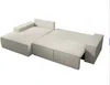 Vente-unique - AMELIA Sofa StoffSamt Beige - B 167 cm x H 85 cm x L 297 cm Bild 4