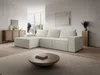 Vente-unique - AMELIA Sofa StoffSamt Beige - B 167 cm x H 85 cm x L 297 cm Bild 1