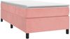 vidaXL Boxspringbett mit Matratze Rosa 90x190 cm Samt 3144656 Bild 3