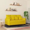 vidaXL 2-Sitzer-Sofa Gelb 120 cm Samt 359299 Bild 3