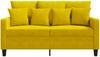 vidaXL 2-Sitzer-Sofa Gelb 120 cm Samt 359299 Bild 4