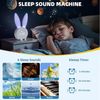 EXTSUD LED Nachtlicht Kinder Lichtwecker Cute Rabbit Kinderwecker, Creative Nachttischlampe Snooze-Funktion zeitgesteuertes Nachtlicht Bild 2