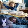 EXTSUD LED Nachtlicht Kinder Lichtwecker Cute Rabbit Kinderwecker, Creative Nachttischlampe Snooze-Funktion zeitgesteuertes Nachtlicht Bild 3
