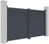 Vente-unique - VIAZO Eingangstor Metall Grau - B 4,6 cm x H 161 cm x L 300 cm Bild 4