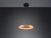 Dimmbare LED Ring Pendelleuchte LYNWOOD mit Naturholz Ø 50cm Bild 3