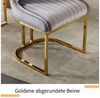 WAHSON OFFICE CHAIRS Esszimmerstuhl 2er Set Küchenstuhl mit goldene Stuhlbeine Bild 3