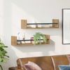 vidaXL Wandregal Wandmontiert 2 pcs Artisan-Eiche 60 x 16 x 14 cm 869083 Bild 4