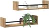 vidaXL Wandregal Wandmontiert 2 pcs Artisan-Eiche 60 x 16 x 14 cm 869083 Bild 3