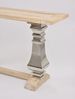 Livin Hill Konsolentisch Glamour Chrom, Platte aus hellem Naturholz GL1527 Bild 3