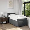 vidaXL Boxspringbett mit Matratze Dunkelgrau 80x200 cm Stoff 3288815 Bild 4