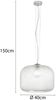 Pendelleuchte ASHFORD einflammig Kristall Glasschirm Klarglas, Ø 40cm Bild 4