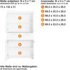 Trendteam 'Amanda' Midischrank, Holz, 132 x 31 x 73 cm, Grau Hochglanz Bild 3