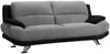 Sofa 3-Sitzer Microfaser MUSKO - Grau-Schwarz Bild 2