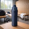 Vinsun Isolierflasche Edelstahl Trinkflasche 750ml - Thermoflasche Sport BPA frei leicht, Doppelwandig isoliert, auslaufsicher, Kohlensäure geeignet, robust Bild 4