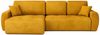 Kaiser Möbel Ecksofa mit Schlaffunktion und Bettkasten Ivo L aus Veloursstoff Salvador, Ecksofa mit Schlaffunktion, ausziehbar,mit Schlaffunktion,integrierter Stauraum Bild 2