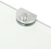 vidaXL Eckablage mit Verchromten Halterungen Glas Transparent 25x25 cm 243852 Bild 5