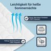 Traumhaft gut schlafen Softline - Steppbett, verschiedene Wärmestufen, Allergikergeeignet, Ausführung: Leicht-Steppbett, Größe: 155 x 220 cm Bild 2