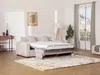 Vente-unique - MONDOVI Sofa SamtStoff Beige - B 208 cm96 cm x H 90 cm x L 194 cm Bild 3