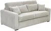 Vente-unique - MONDOVI Sofa SamtStoff Beige - B 208 cm96 cm x H 90 cm x L 194 cm Bild 5