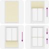 vidaXL Plissee Creme 120x200 cm Stoffbreite 119,4 cm Polyester 4015317 Bild 5