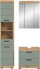 Xonox Scout Badkombination (B/H/T: 112x191x34 cm) in Salbei und Artisan Eiche Nachbildung Bild 2