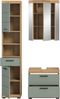 Xonox Scout Badkombination (B/H/T: 112x191x34 cm) in Salbei und Artisan Eiche Nachbildung Bild 3