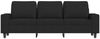 vidaXL 3-Sitzer-Sofa mit Hocker Schwarz 180 cm Stoff 3201155 Bild 4