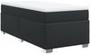 vidaXL Boxspringbett mit Matratze Schwarz 90x200 cm Kunstleder 3285193 Bild 2