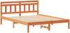 vidaXL Bettrahmen Braun 140 x 200 cm Massives Kiefernholz 872373 Bild 4