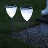 Best Season 477-35 LED-Solar-Pathlights 2-er Set 46 x 10 cm, silber Bild 3