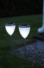 Best Season 477-35 LED-Solar-Pathlights 2-er Set 46 x 10 cm, silber Bild 4