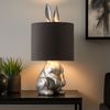 Tischleuchte, Hasen-Design, grau, H 41 cm Bild 3