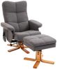 HOMCOM Massagesessel mit Fußhocker Relaxsessel Fernsehsessel TV Sessel 145°-Neigung Polyester Dunkelgrau 80 x 86 x 99 cm Bild 5