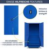 Werkzeugschrank mit Schubladen TOM - inkl. Lochwand | Metallschrank mit Werkzeugwand Werkstattschrank Perforierte Rückwand, 185x92x50cm Blau Bild 5