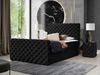 Boxspringbett Serrula Lux, Schwarz, 180x200 cm Bild 2