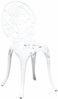 vidaXL Garten Bistro Set 3 pcs Weiß Aluminium 42002388 Bild 4