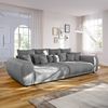 Bigsofa Geflechtstoff 310x135x86 grau MIRELLA Bild 3