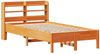 vidaXL Massivholzbett ohne Matratze Wachsbraun 100x200 Kiefernholz 3306896 Bild 3