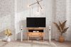 TV-Lowboard LENNES Buche massiv 87x66x45 cm Bild 2