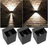 LED Wandleuchte "Fachada"IP54, 2x3,5W, 3000K, warmweiß Bild 4