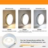 ZMH Deckenleuchte LED Deckenlampe Schlafzimmer - 38CM Rund Modern Stoff Wohnzimmerlampe Dimmbar mit Fernbedienung 38W Grau Schlafzimmerlampe mit Stoffschirm Flurlampe für Wohnzimmer Flur Bild 3