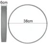 ZMH Deckenleuchte LED Deckenlampe Schlafzimmer - 38CM Rund Modern Stoff Wohnzimmerlampe Dimmbar mit Fernbedienung 38W Grau Schlafzimmerlampe mit Stoffschirm Flurlampe für Wohnzimmer Flur Bild 5
