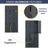 Umkleideschrank Spind IGOR - 6 Abteile, Etikettenhalter Lüftungsschlitze | Umkleidespind Schließfachschrank Garderobenspind, 185x90x45cm Anthrazit Bild 5